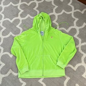 Lilly Pulitzer Terry Lime green hoodie XL